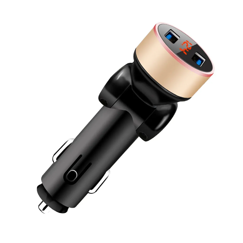 3.1A 5V Dual USB Автомобильное зарядное устройство со светодиодным дисплеем
