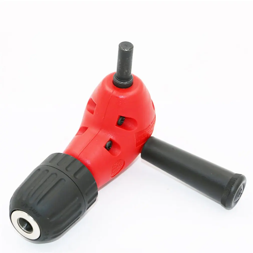 90 градусов бесключевая Дрель адаптер правый патрон дрели для сверления под углом