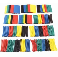 410pcs 10sizes multi color polyolefin 21 halogen free heat shrink tubing tube assortment sleeving wrap wire kit 5 colors