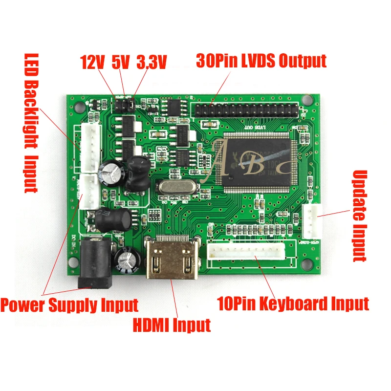 Плата контроллера HDMI + инвертор с подсветкой кабель Lvds 30P адаптер для LP141WX3 TLA1 TLN1 TLQ1