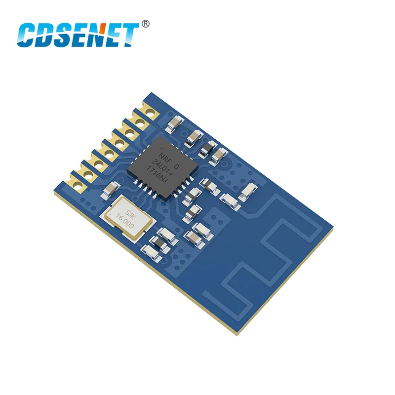 Беспроводной приемопередатчик nRF24L01P 2 4 ГГц SPI SMD беспроводной CDSENET nRF24L01 PA