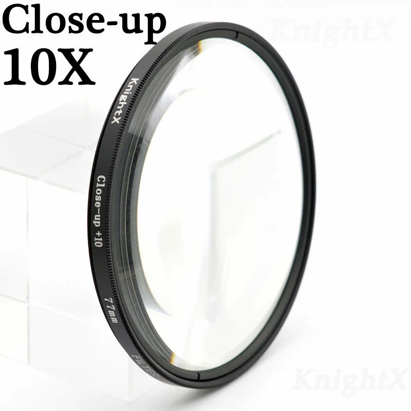 Close UP 10X Звезда KnightX УФ-фильтр CPL для объектива ND Kit лепесток цветок для Pentax sony цифровой зеркальной камеры Nikon Canon 1100D 600D 550D 500D 49 52 55 58 62 67 72 77 мм - Цвет: Close UP 10X