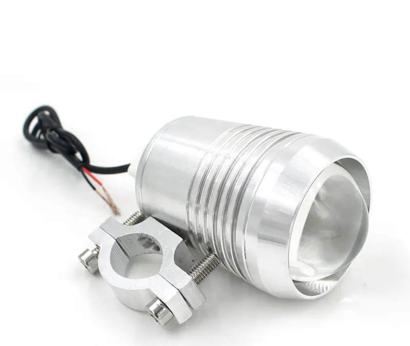 Мотоциклетная Передняя светильник лампа светодиодный 12v Moto U2 30 Вт 1500LM Высокая Низкая флэш светодиодный вождения точечный светильник лампа черный, серебристый цвет мотоцикл туман светильник