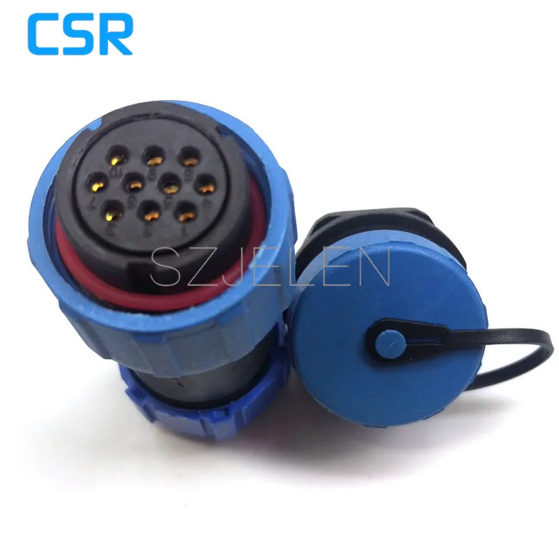 SP2110/S10-P10 IP68 водонепроницаемый панельный разъем Женский Мужской Разъем 10 pin