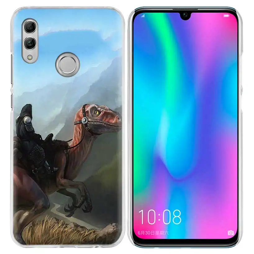 С изображением динозавров из фильма «Парк Юрского периода чехол для huawei Honor 8X Y9 9 10 Lite Play 7C 8C 8S 8A фотоаппаратов моментальной печати 7S 7A Pro V20 20i Y6 Y7 Y5 Жесткий Чехол для мобильного телефона