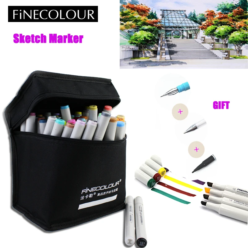 Finecolour 160 цветов чернила на спиртовой основе двойная головка художественные
