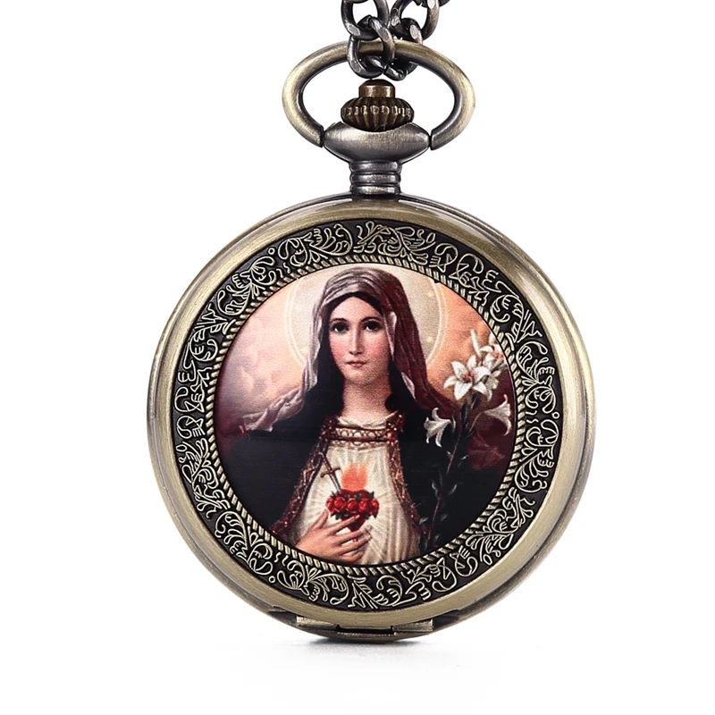 Карманные часы Mary Easter с цепочкой в стиле ретро японские кварцевые карманные Movt