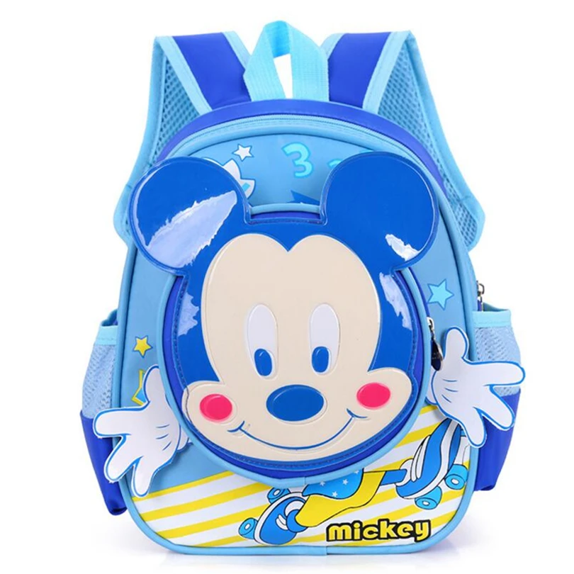 Disney детская школьная сумка с Микки Маусом Мышь Минни рюкзак для детского сада