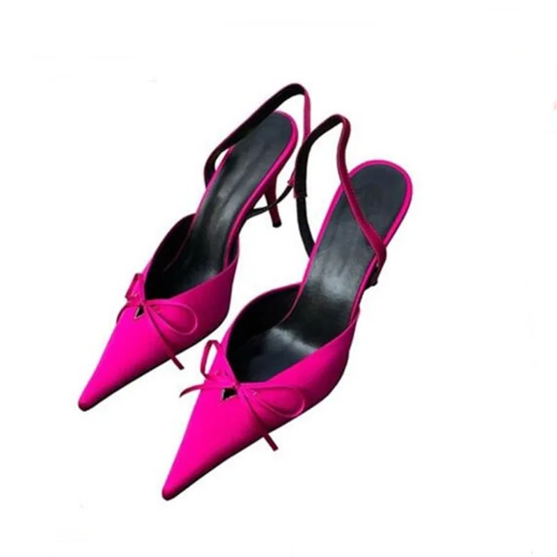 Туфли лодочки женские на шпильке заостренный носок без застежки туфли высоком