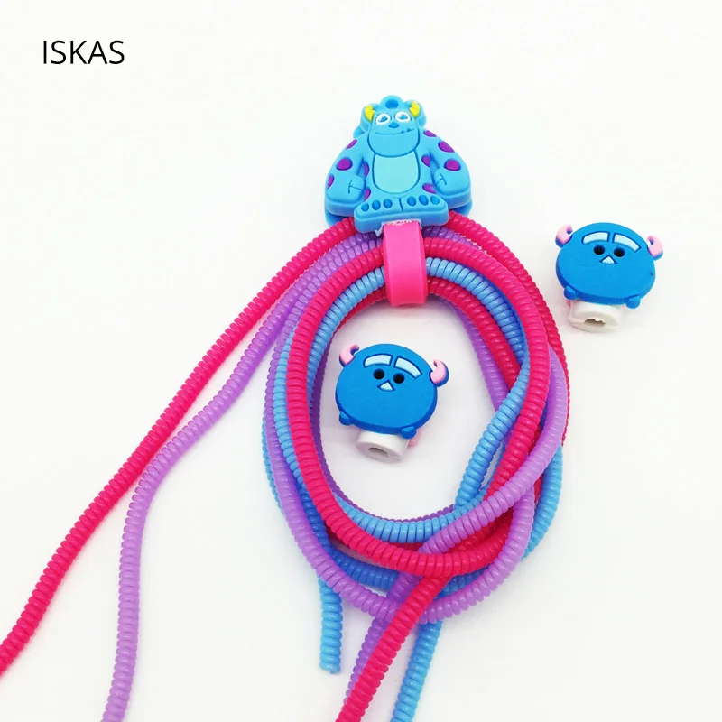 ISKAS Protection For Wires Cartoon Cord Round Wire Usb Cable Kablo Koruyucu New |