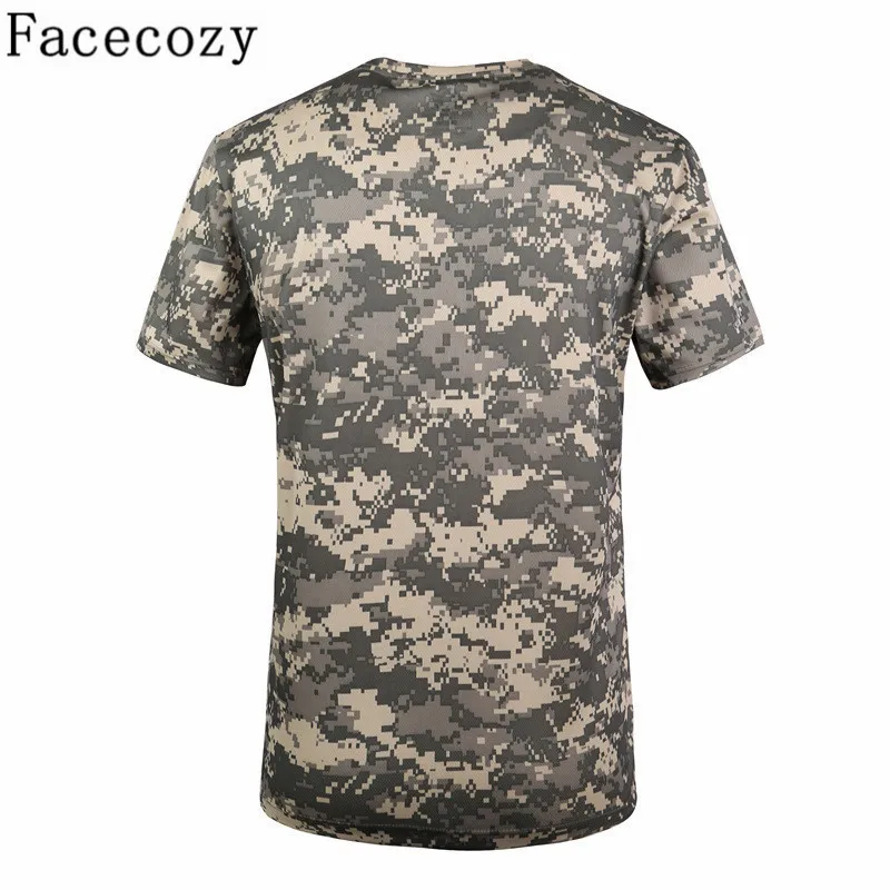 Мужская футболка с коротким рукавом Facecozy летняя в стиле милитари для альпинизма