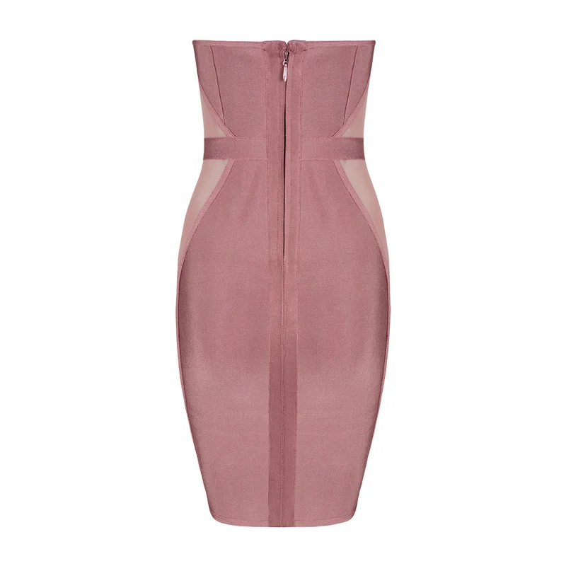 Блеск Красота светло-коричневый без бретелек от плеча 2017 новые модные пикантные