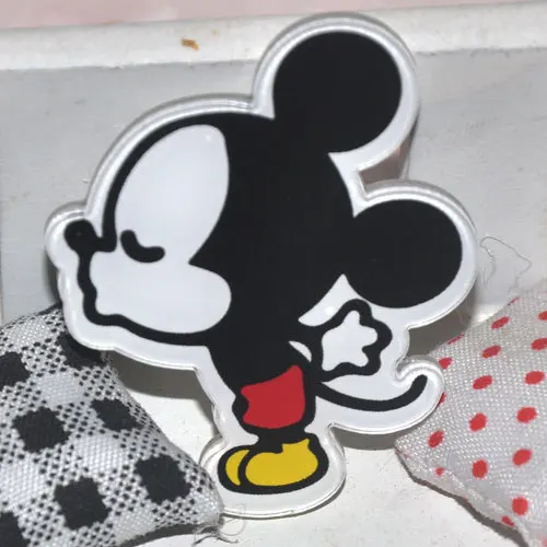 1 шт. очаровательные комбинезоны с рисунком «Микки Маус» Аксессуары Minnie Kawaii аниме значки с героями мультфильмов акриловые заколки Брошь на рюкзак сумки декоративные для девочек подарок на день рождения