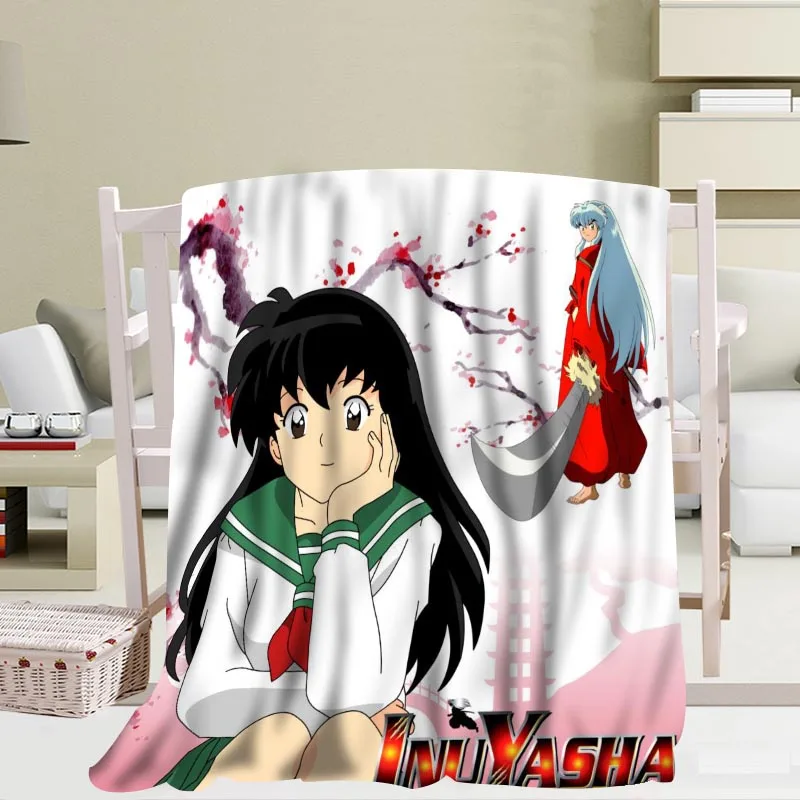 Пользовательские Inuyasha узоры одеяло мягкое украшение спальня 56x80 дюймов 50X60inch
