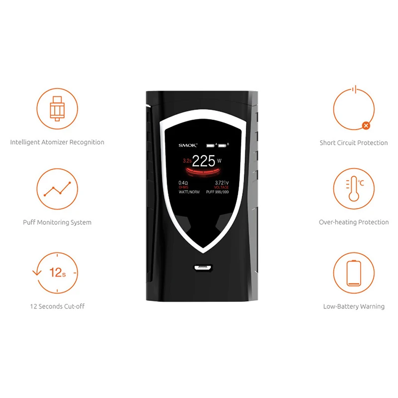 SMOK Alien ProColor Vape Mod электронная сигарета испаритель кальян коробка мод 225 Вт мех VS