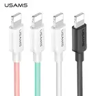 USAMS USB кабель для освещения быстрой зарядки данных iPhone кабель для iPhone X 8 7 7 plus 6 6s 5 ipad мобильный телефон USB зарядное устройство Шнур