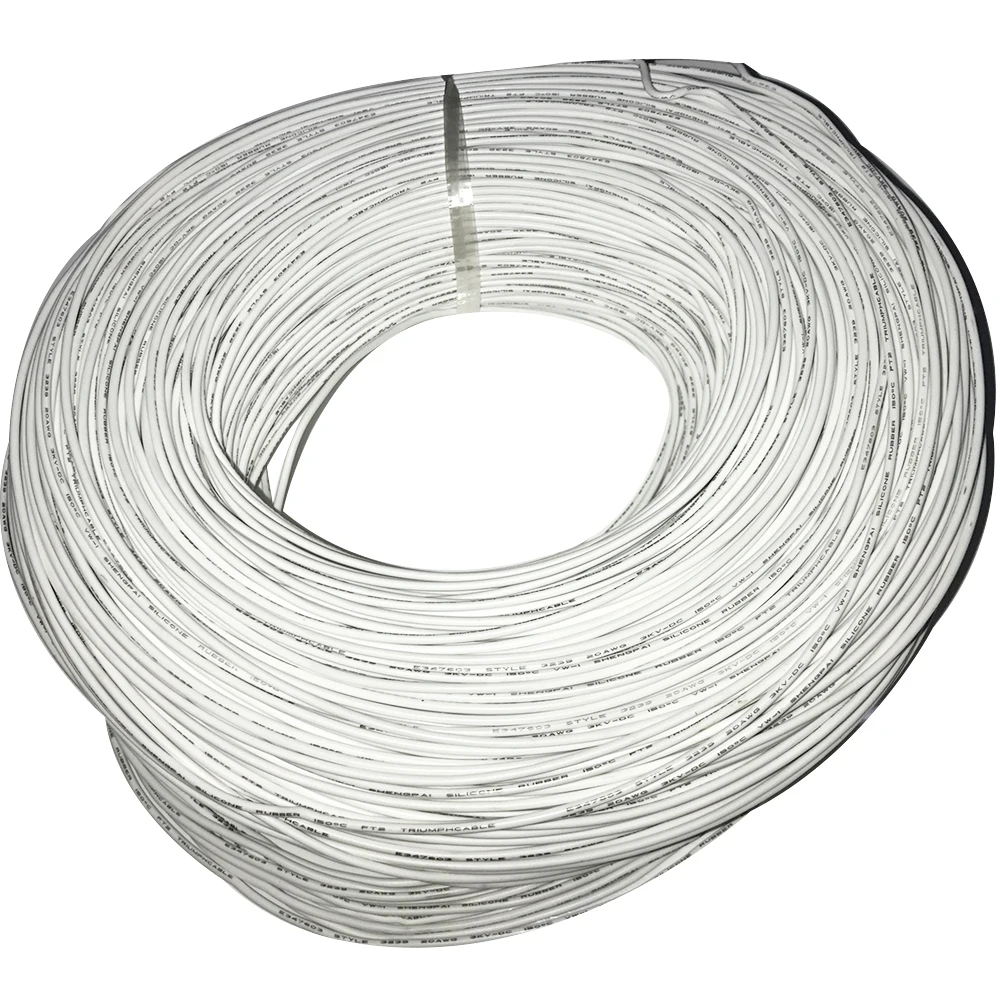 Многожильный провод 20 AWG 22AWG UL3239 гибкий силиконовый с резиновой изоляцией Луженая