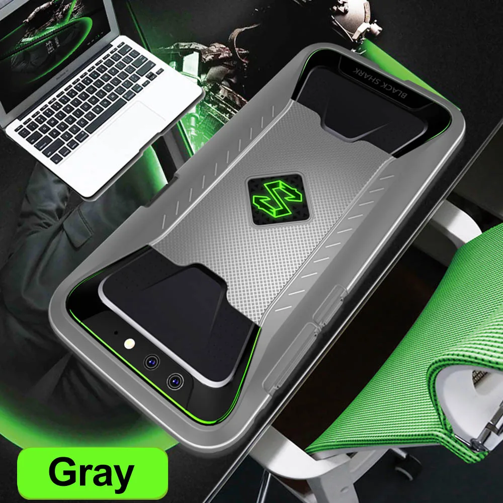 Gray Мягкий термополиуретановый чехол для Xiaomi Black Shark, для игры, Черная Акула, Простой Противоударный защитный чехол - Цвет: Gray