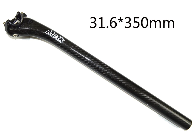 31.6x350 gloss McfK 3K Углеродное волокно дорожный велосипедный Подседельный штырь стойка сидения для горного велосипеда MTB велосипедные детали setback штыри сиденья - Цвет: 31.6x350 gloss