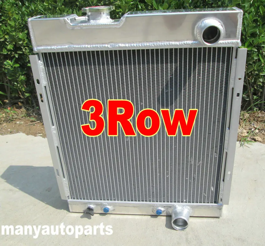 3 ряда Алюминий радиатора для Ford MUSTANG V8 289 302 Небесно 1964 1965 1966 + вентилятор|radiator