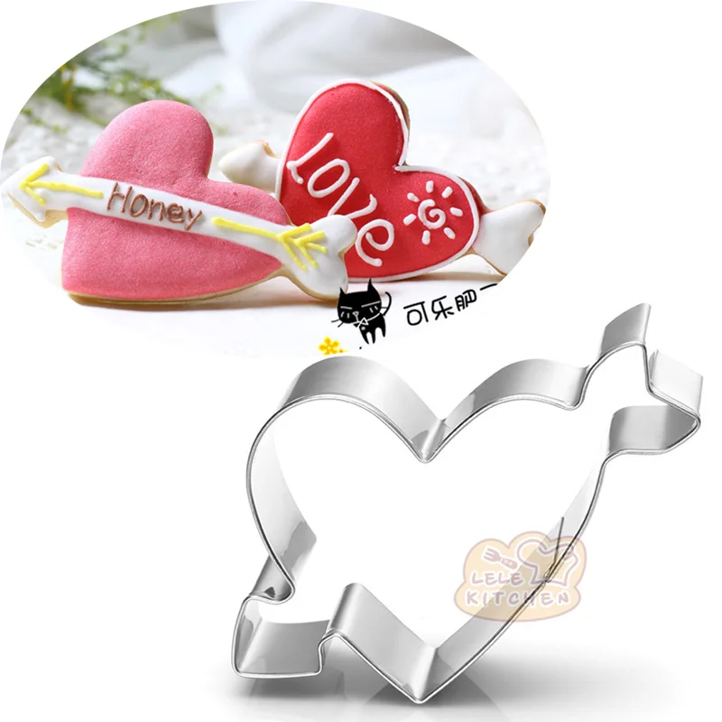 1 шт. Кондитерская пекарня свадебное украшение сердце молды металлический резак