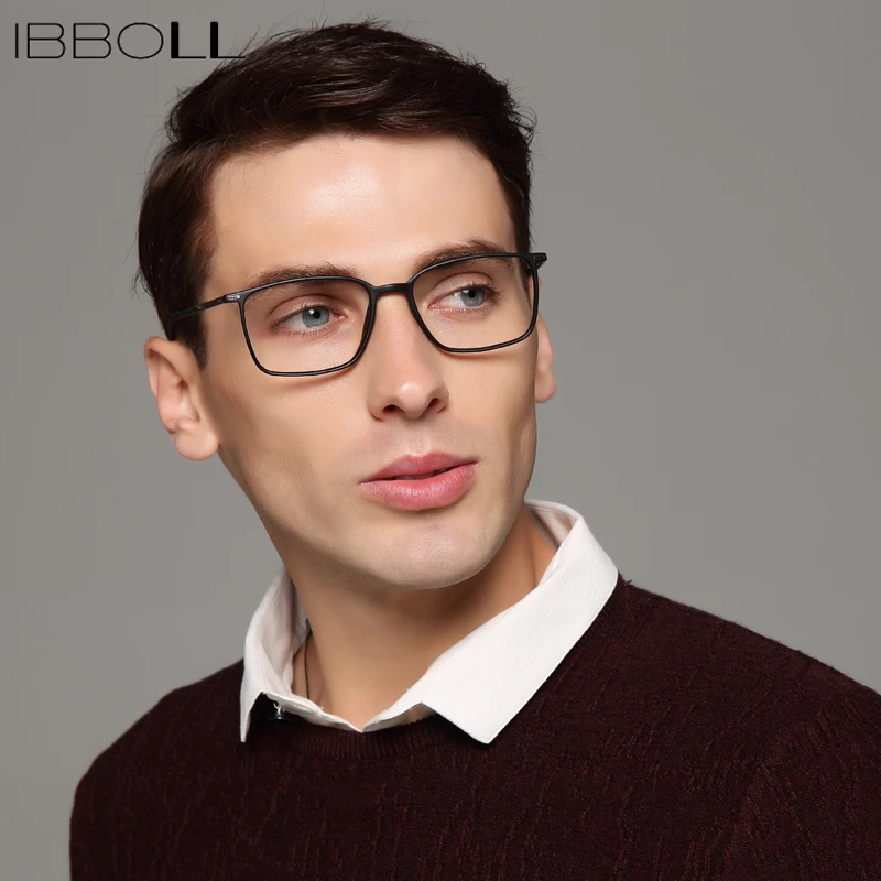 Ibboll оправа для мужских очков оптические очки мужчин 2018 Модные прозрачные линзы