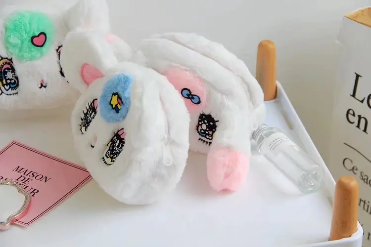 Мультфильм милый Peropero звезда слезливая большие глаза кролик WEGO Esther Loves Chuu кролик косметичка ноль кошелек хранилище косметичка