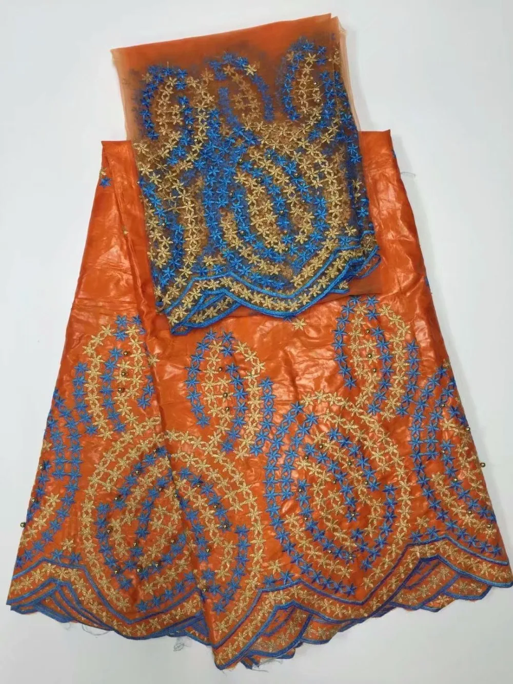 Последняя серия кружева бисер Оптовая Продажа 2017 Африканский лучший хлопок