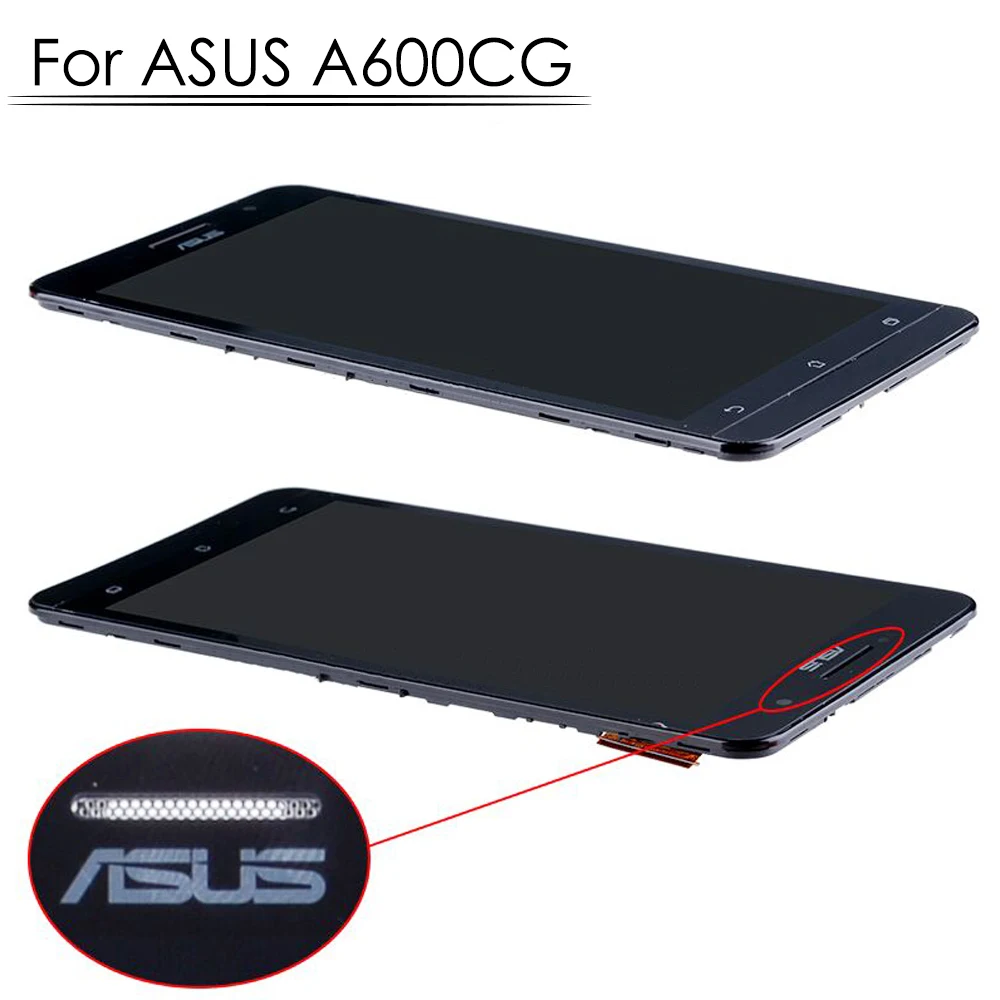 Оригинальный дисплей 6 0 дюйма для ASUS ZenFone сенсорный ЖК-экран с рамкой дигитайзер