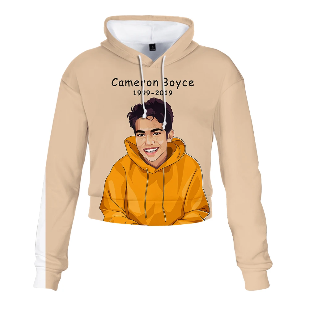Cameron Boyce 2019 3D Печатный новый тонкий крой сексуальный открытый пупок толстовки с