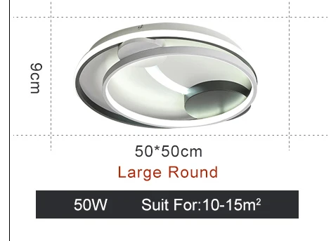 50x50x9cm 50w Люстра для гостиной, спальни, кухни, дома, современный пульт дистанционного управления, люстра, освещение, лампа, светильники - Цвет абажура: 50x50x9cm 50w