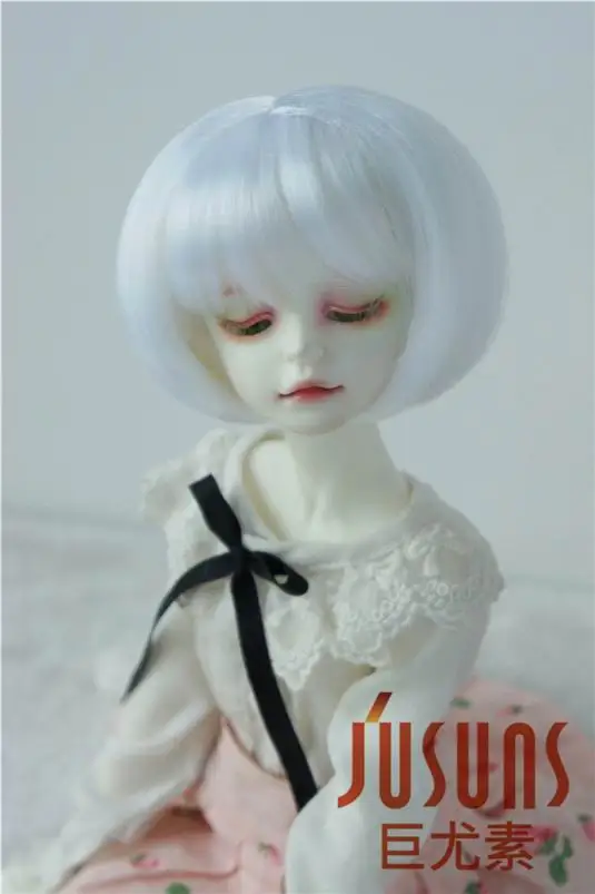 JD244 1/6 1/8 красивые волосы для кукол из синтетического мохера BJD короткие Bobo парик 5 6