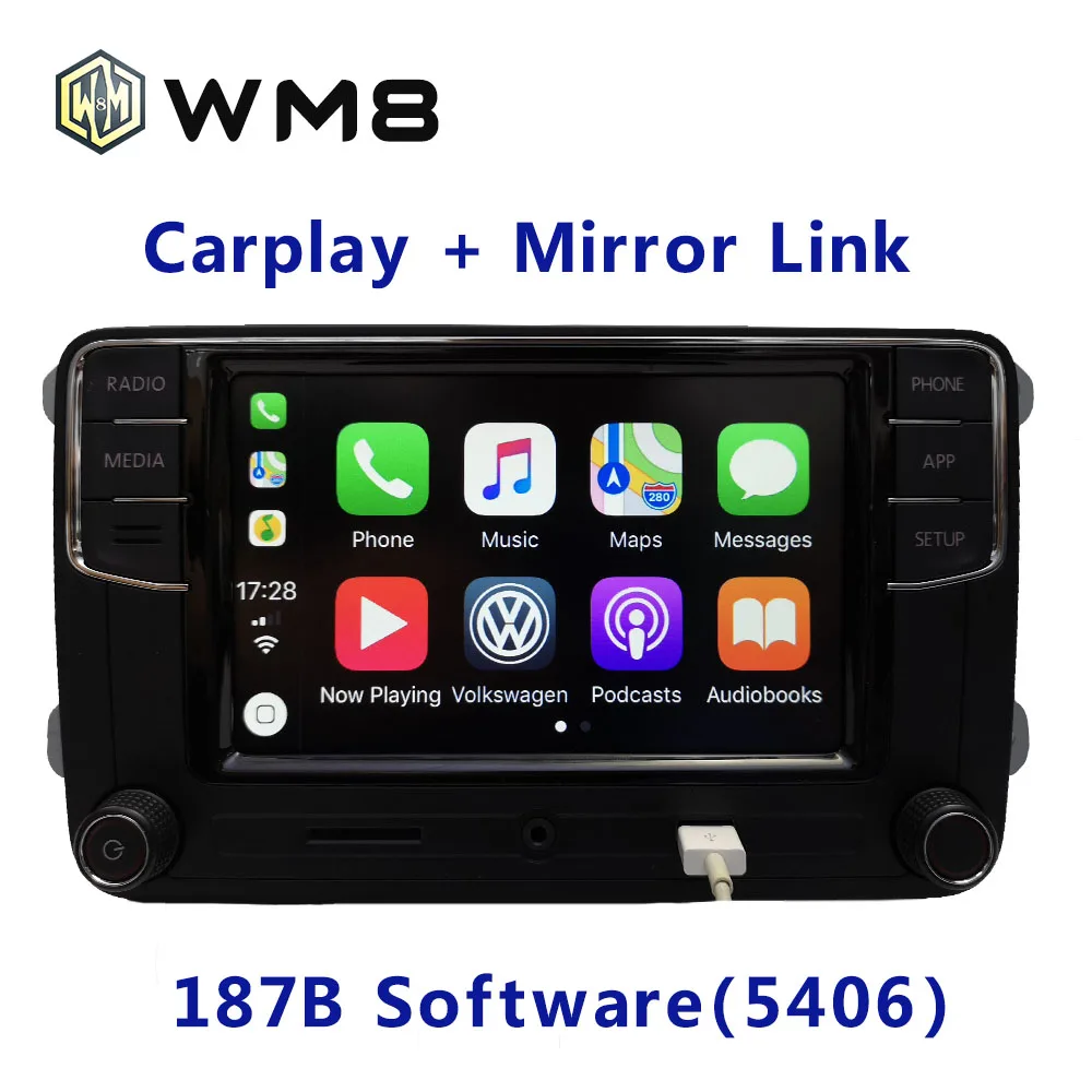 Carplay RCD330 RCD330G Plus 6 5 MIB радиоприемник для VWGolf JettaCCTiguanPassatPoloTouran 187B RCD510 RCN210 5406 5314