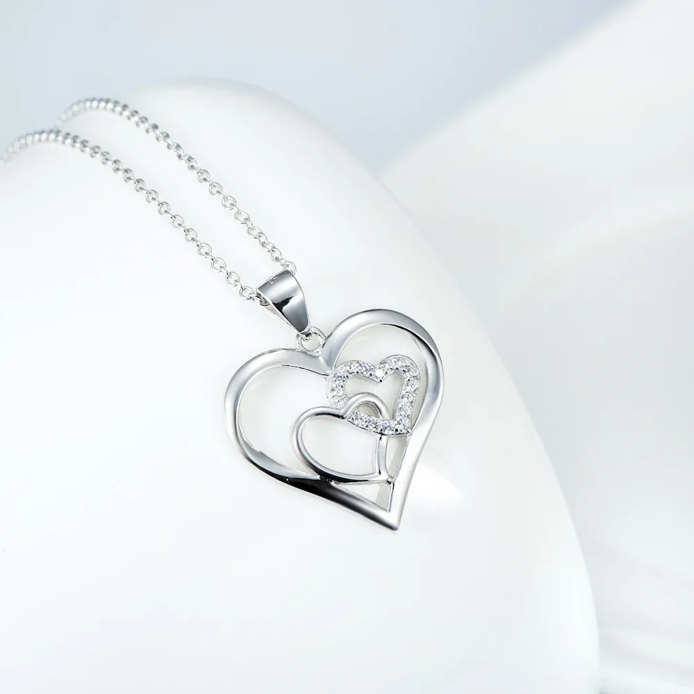 2016 speed sell tong Eaby paragraphs amazon blasting the 925 sterling silver necklace hot pendant source double love | Украшения и