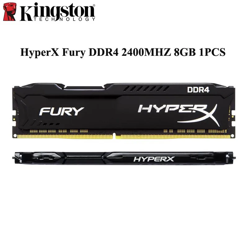 Оперативная память kingston Hyperx Black Fury Memoria Arbeitsspeicher DDR4 8 Гб 2400 МГц CL16 DIMM Rams Droshipping для настольных ПК Игр 1 шт