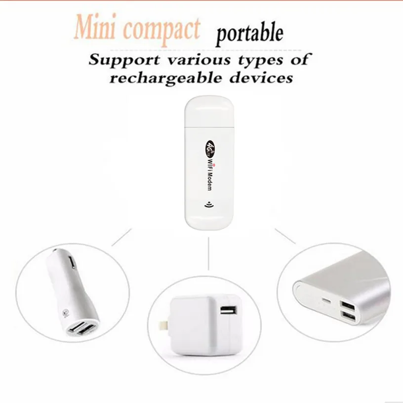 Wi Fi роутер 4G LTE 150 Мбит/с Мобильный USB модем Ulocked WCDMA UMTS 3G широкополосный