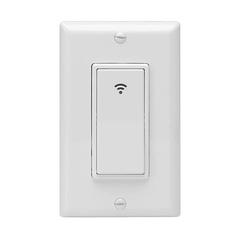 Белый Sonoff Smart США Wi Fi настенный выключатель света диммер мобильное приложение дистанционное управление без концентратора требуется работает с Alexa Google - Цвет: Белый