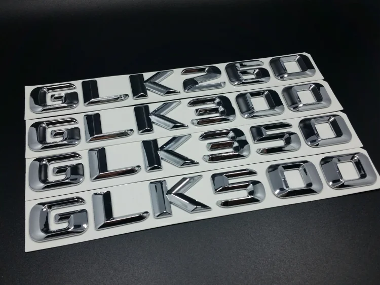 Хромированный значок Эмблема багажника для Mercedes GLK Class GLK260 GLK300 GLK350 GLK500|Наклейки на