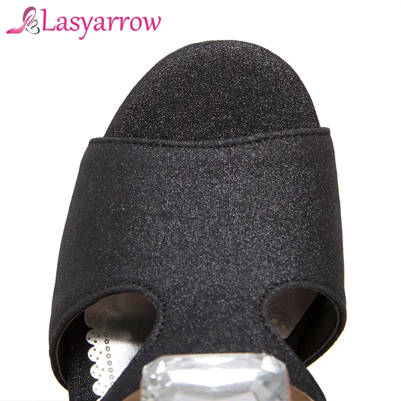Женские сандалии на толстой подошве Lasyarrow повседневные шлепанцы высоком каблуке