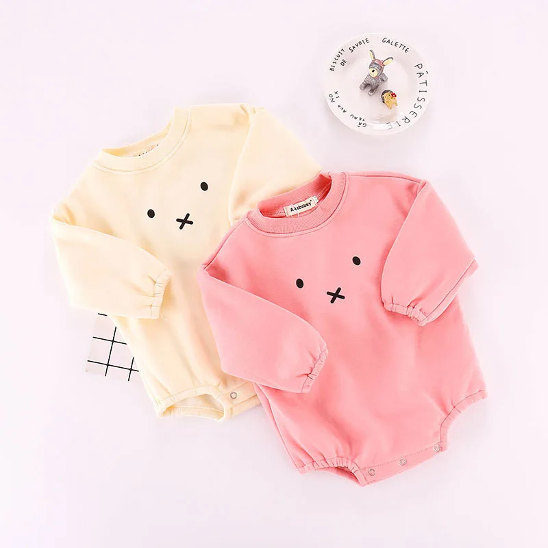 

Baby Rompers Winter Fleece Baby Clothes For Girls Boys Jumpsuit Bunny Newborn Baby Girl Romper Boy Infant Baby Sweatshirt