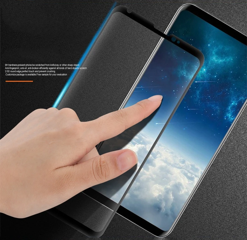 ROROBICO 3D Round Curved Edge Premium Tempered Glass For LG V30 Full Cover Protective Screen Protectors | Мобильные телефоны и