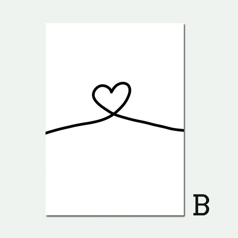 Miss Word Art черно белый постер Поп Арт холст картина скандинавский любовь картинки