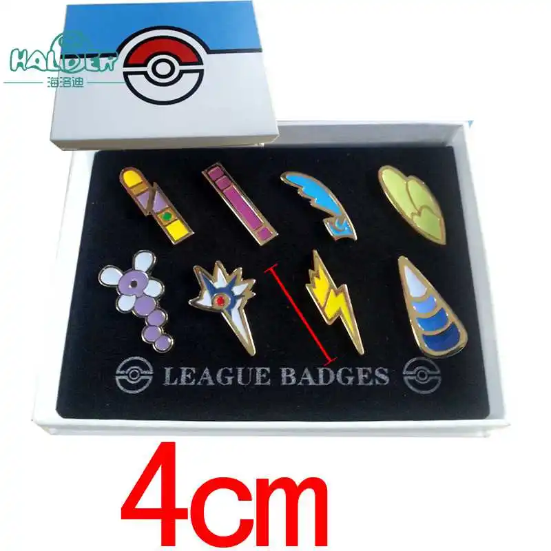 Аниме halder мультфильм карманные монстры Броши Булавки Pokemon Hoenn Kalos Sinnoh Броши кулон Косплей ювелирные аксессуары 8 шт - Окраска металла: pavilion 3generation