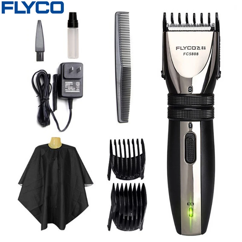 Flyco профессиональная электрическая машинка для стрижки волос для взрослых и детей, перезаряжаемые триммеры для стрижки волос, машинка для стрижки бороды, бритва FC5808