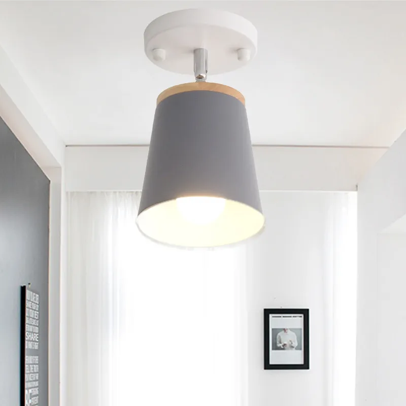 Современный потолочный светильник светодиодный крытый металла дерева кулон