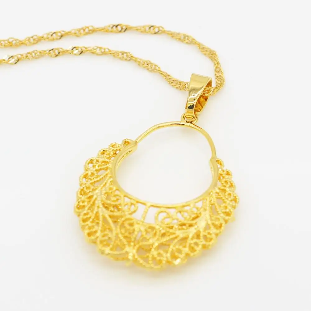 Новинка 2017 ожерелье с подвеской из эфиопского золота для женщин и мужчин