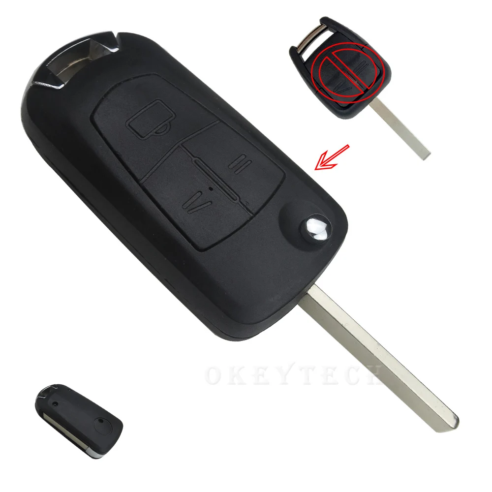 Чехол-книжка для ключей OkeyTech 3 кнопки Vauxhall Opel Astra Vectra Zafira | Автомобили и мотоциклы