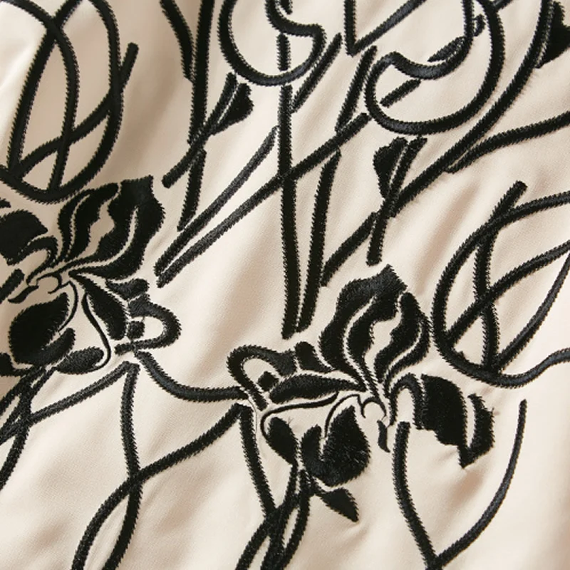 Тяжелые дизайнерские женские платья с геометрической вышивкой модные рабочие