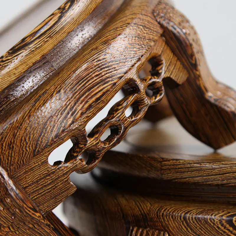Wenge резьба по массиву дерева ваза украшения деревянный блок основание для пола