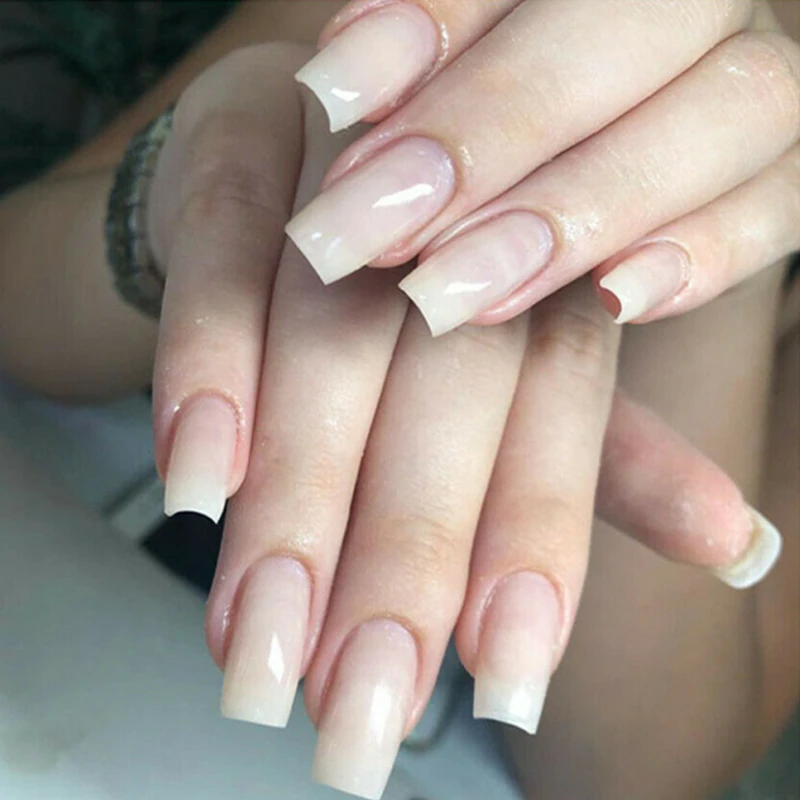 10 шт./упак. Натуральные Цветные накладные ногти Советы Искусственные искусство